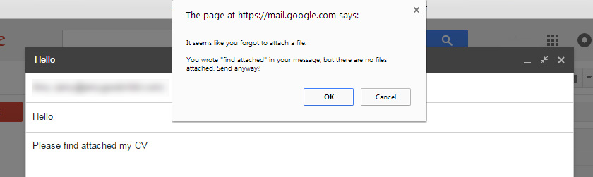 Gmail attachment reminder